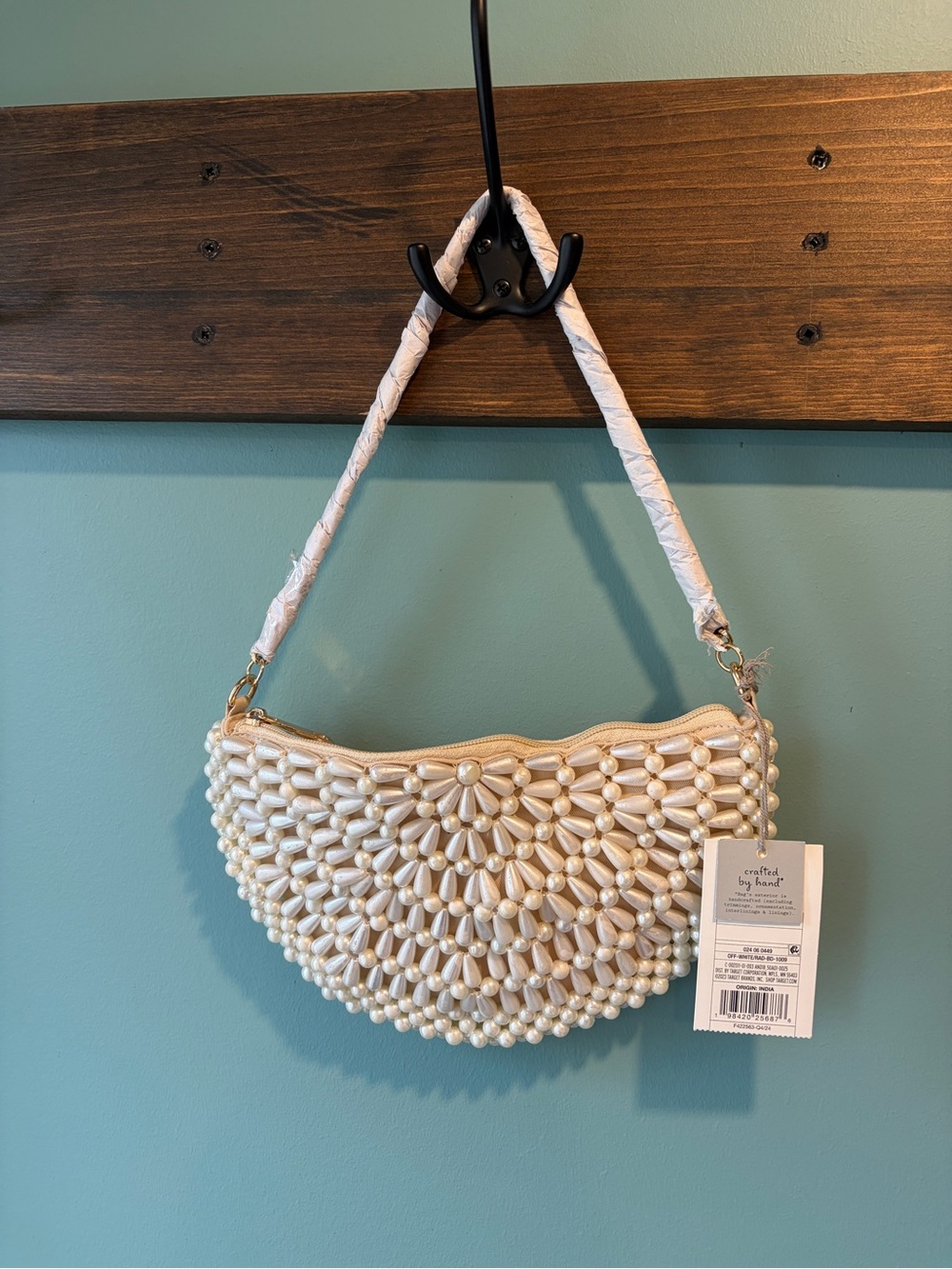 🔥🆕🔥 A New Day Beaded Lemon Crescent Shoulder Bag